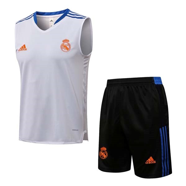 Camiseta Real Madrid Sin Mangas 2022 Blanco Negro
